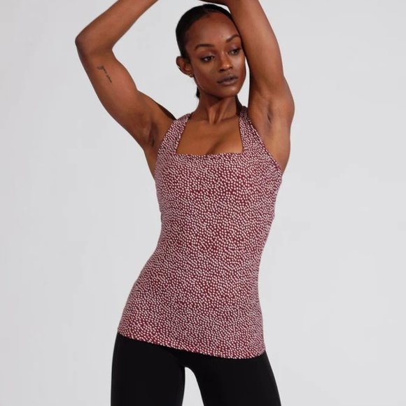 Buffbunny - Revolution Tank - Vineyard Dark Red Bossy Print - M - Picture 3 of 6